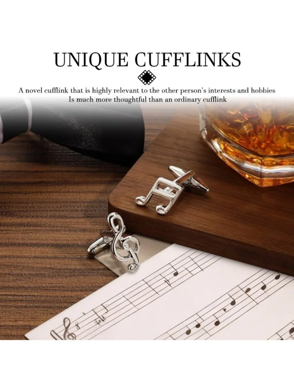 Unique Men's Cuff Links - Animal, Tactical, Music & Holiday Themes - Perfect